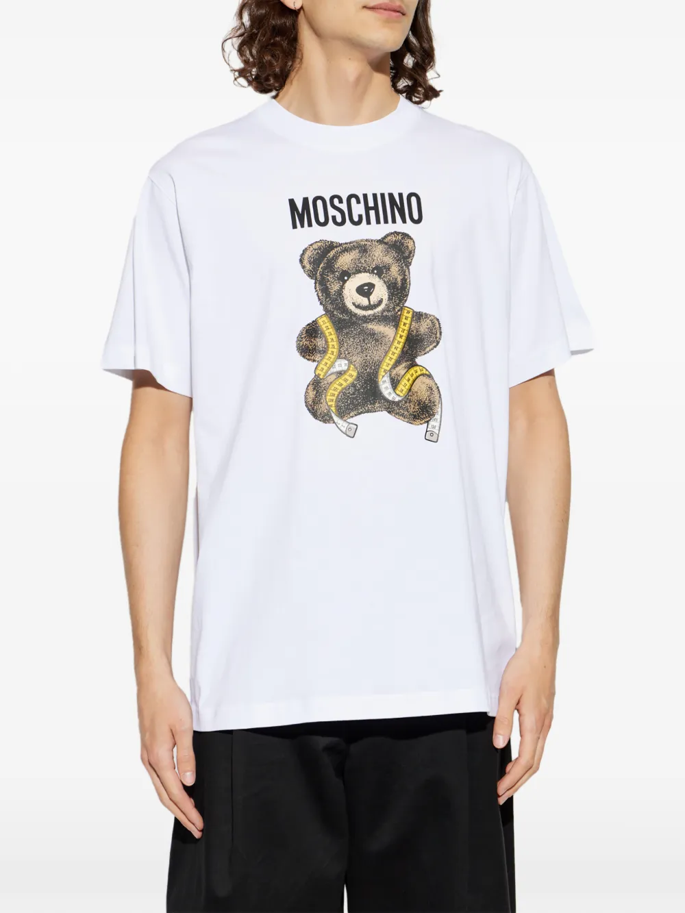 Moschino T-shirt met teddybeerprint Wit