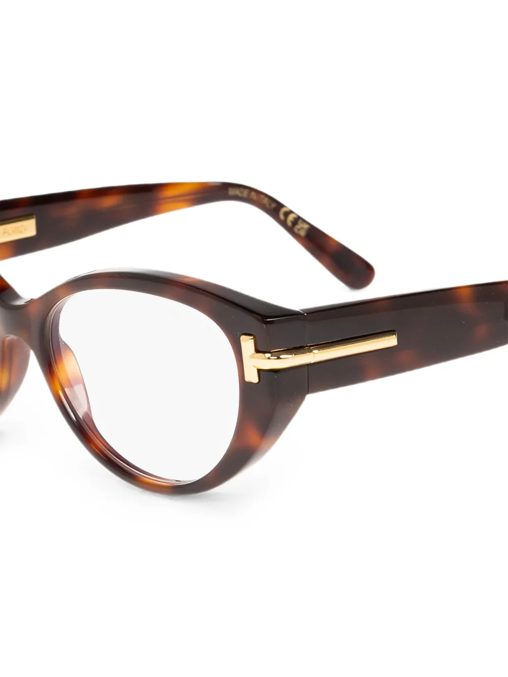 TOM FORD Eyewear Bril met cat-eye montuur Bruin