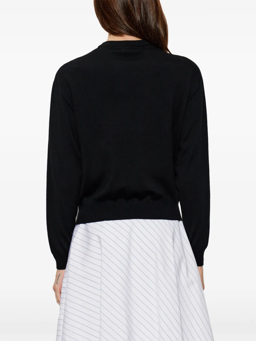 Moschino x Smiley intarsia trui Zwart