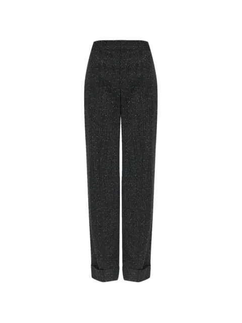 Alexander McQueen pantalones con detalles de pliegues pintuck