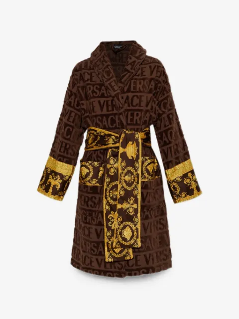 Versace Home روب 'آي لوف باروك' بطبعة شعار الماركة
