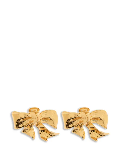 Moschino bow-detail clip-on earrings
