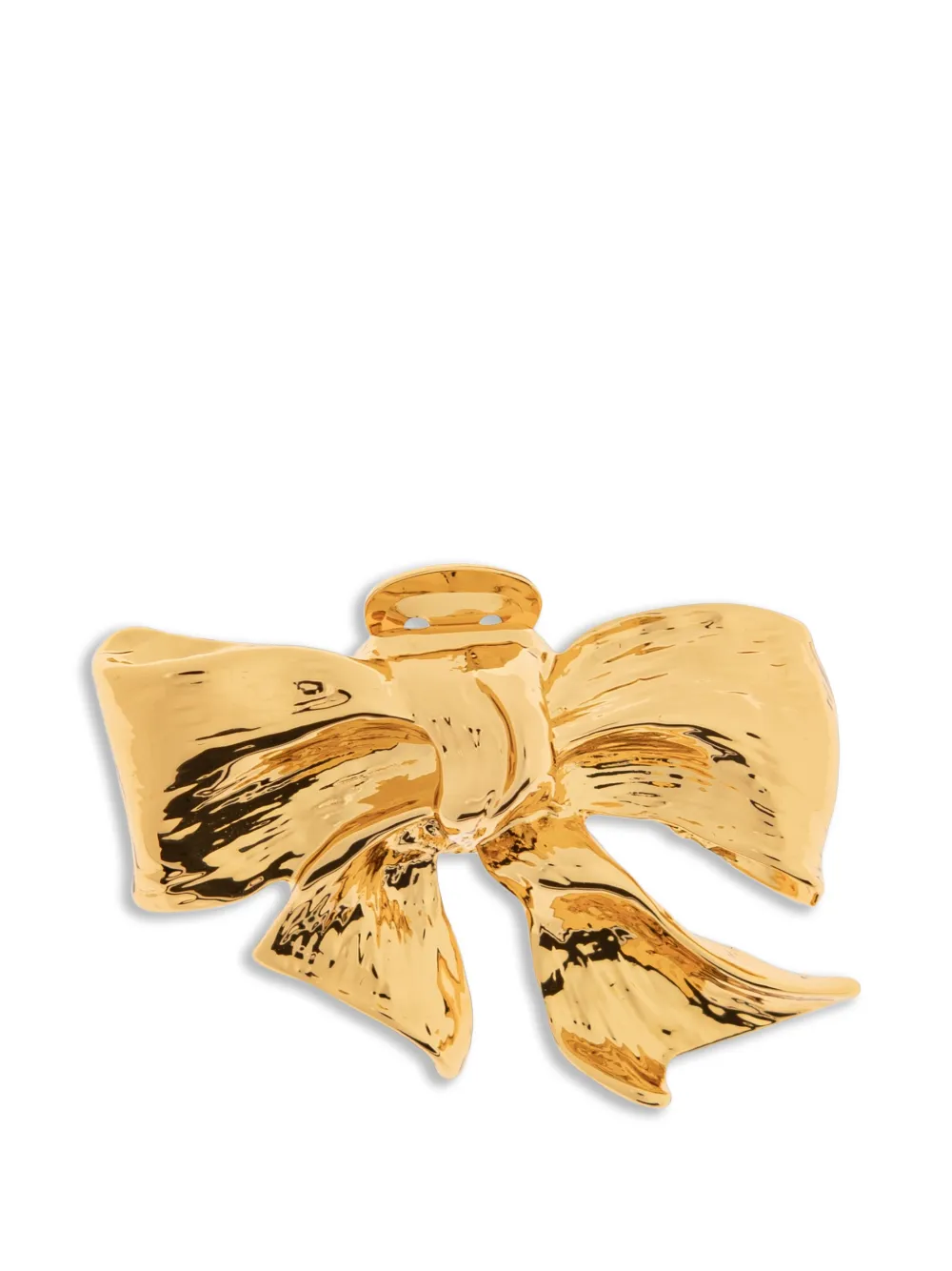 Moschino Bow-detail Clip-on Earrings in Gold, view 3