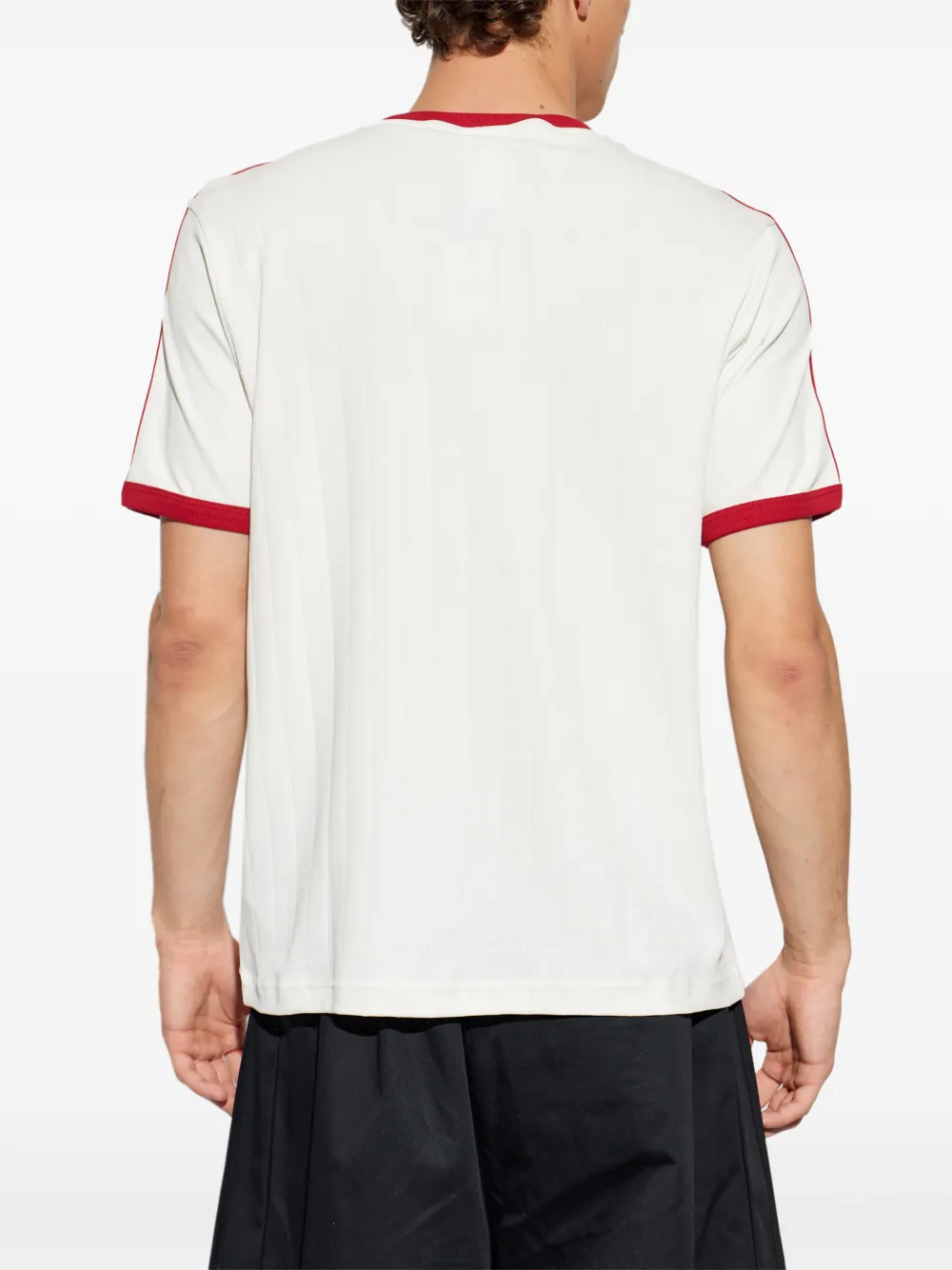 adidas Drop Needle T-shirt met geborduurd logo Wit