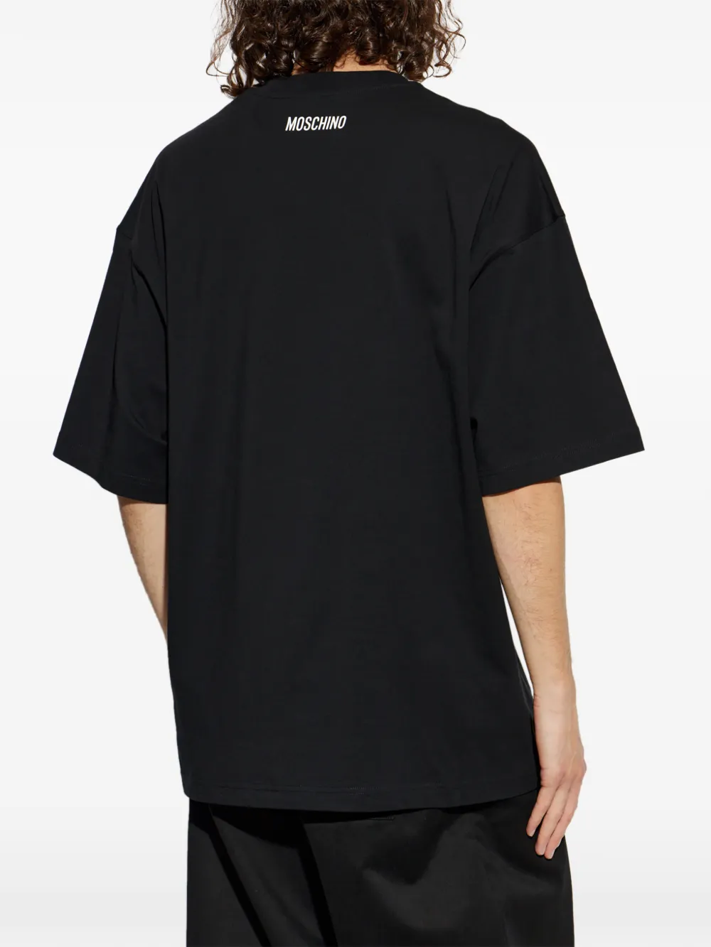 Moschino x Smiley T-shirt met grafische print Zwart