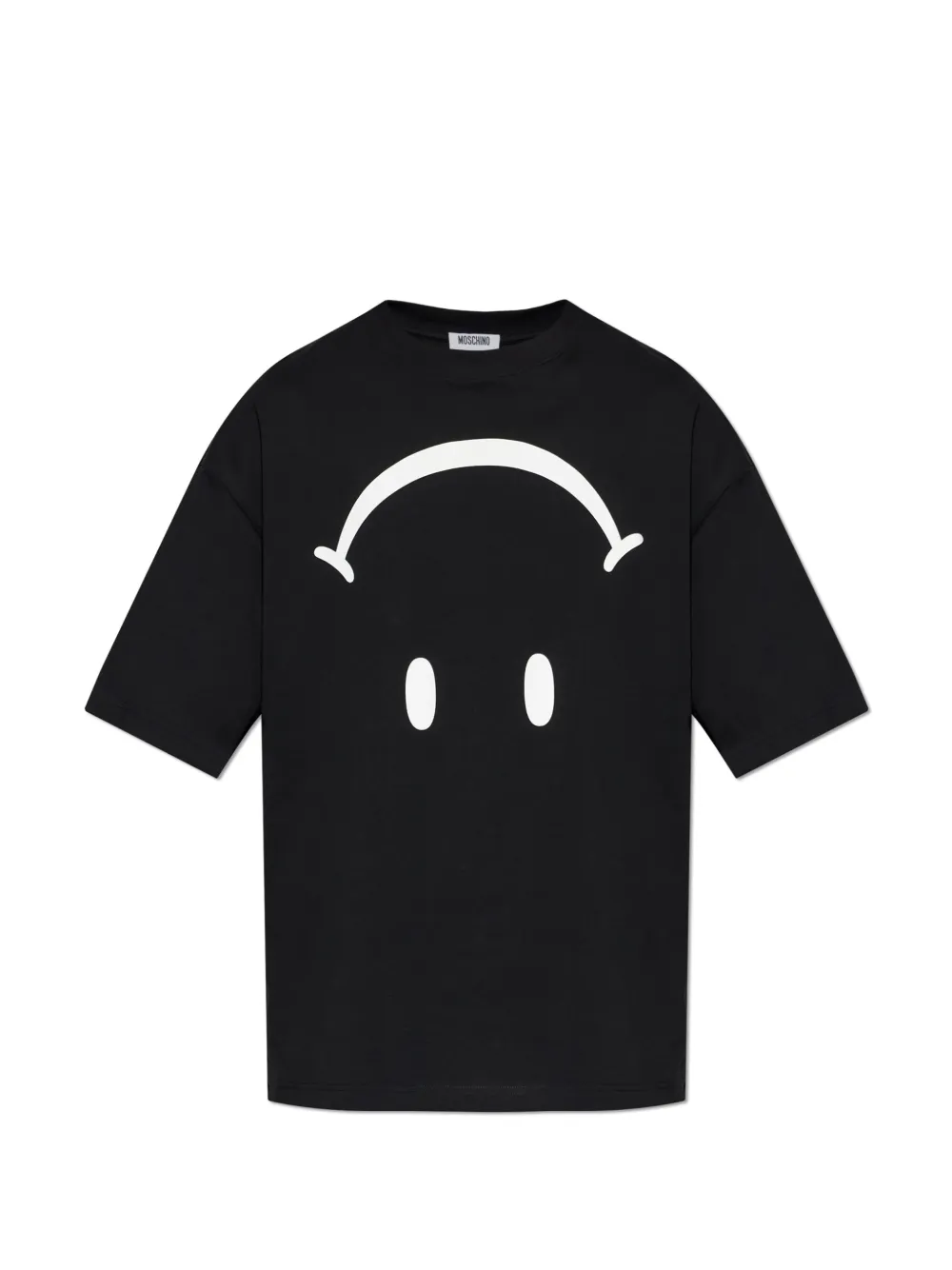Moschino x Smiley T-shirt con stampa grafica - Nero