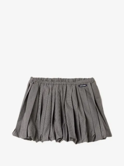 Miu Miu pleated gingham check skirt