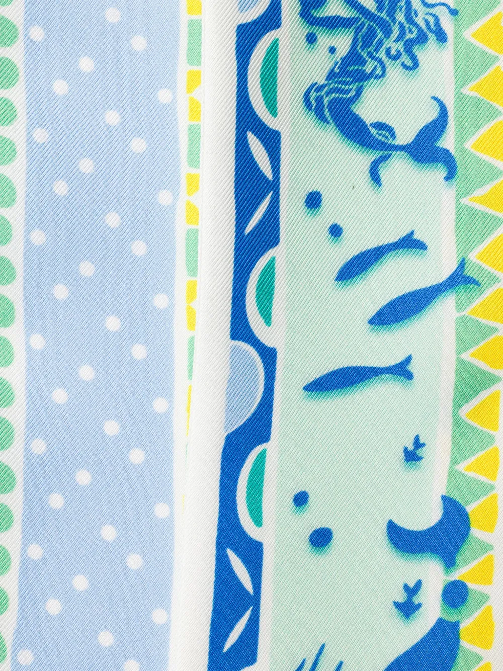 Prada Zijden twill sjaal met print Blauw