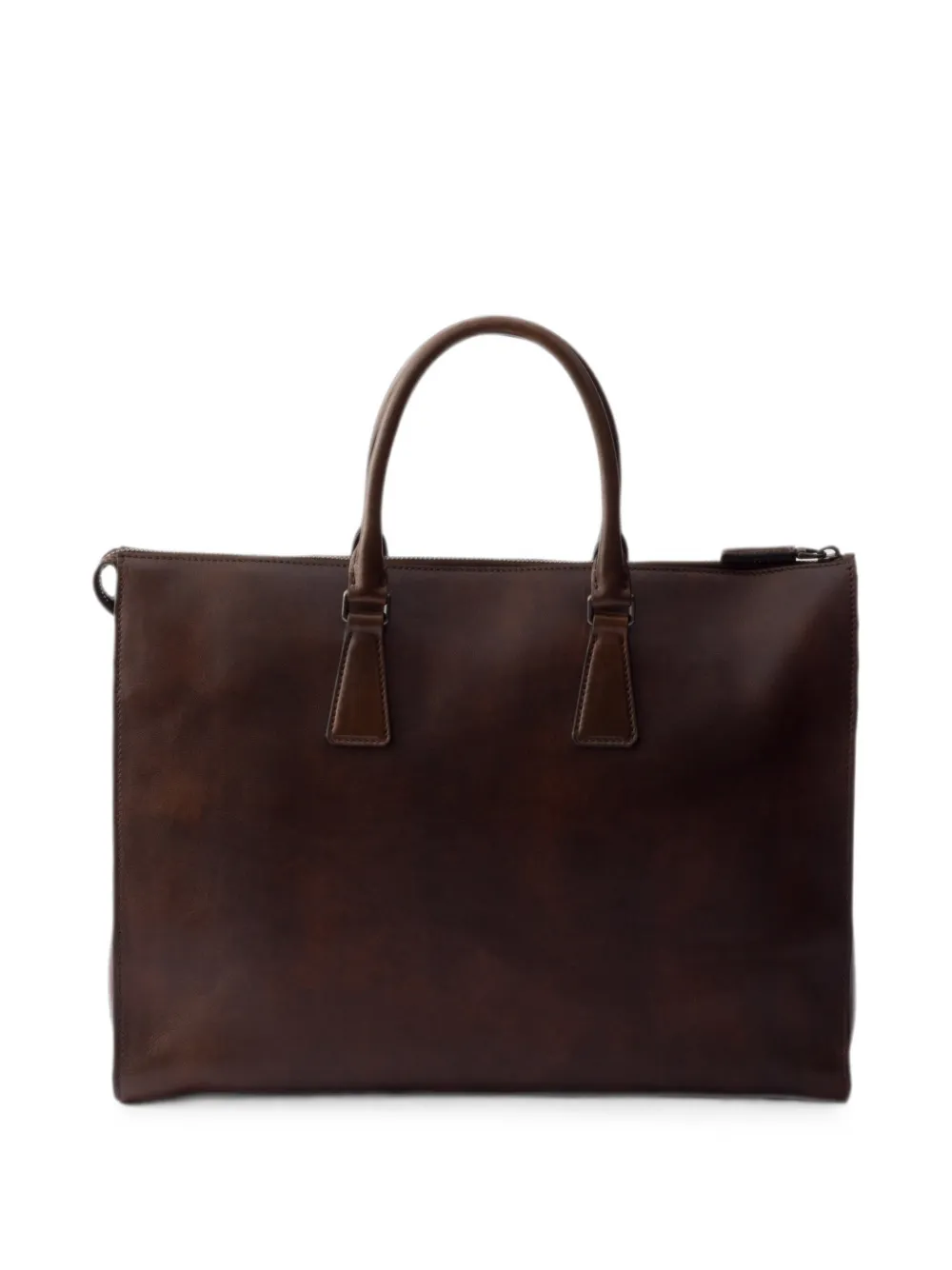 Prada Leren shopper Bruin