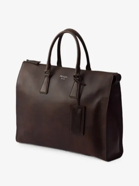 Prada leather tote bag
