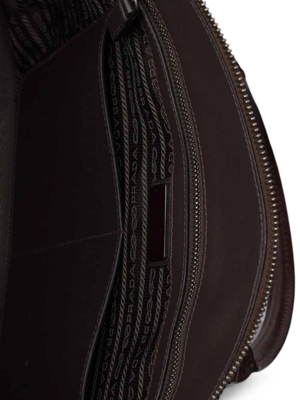 Prada Leren shopper Bruin