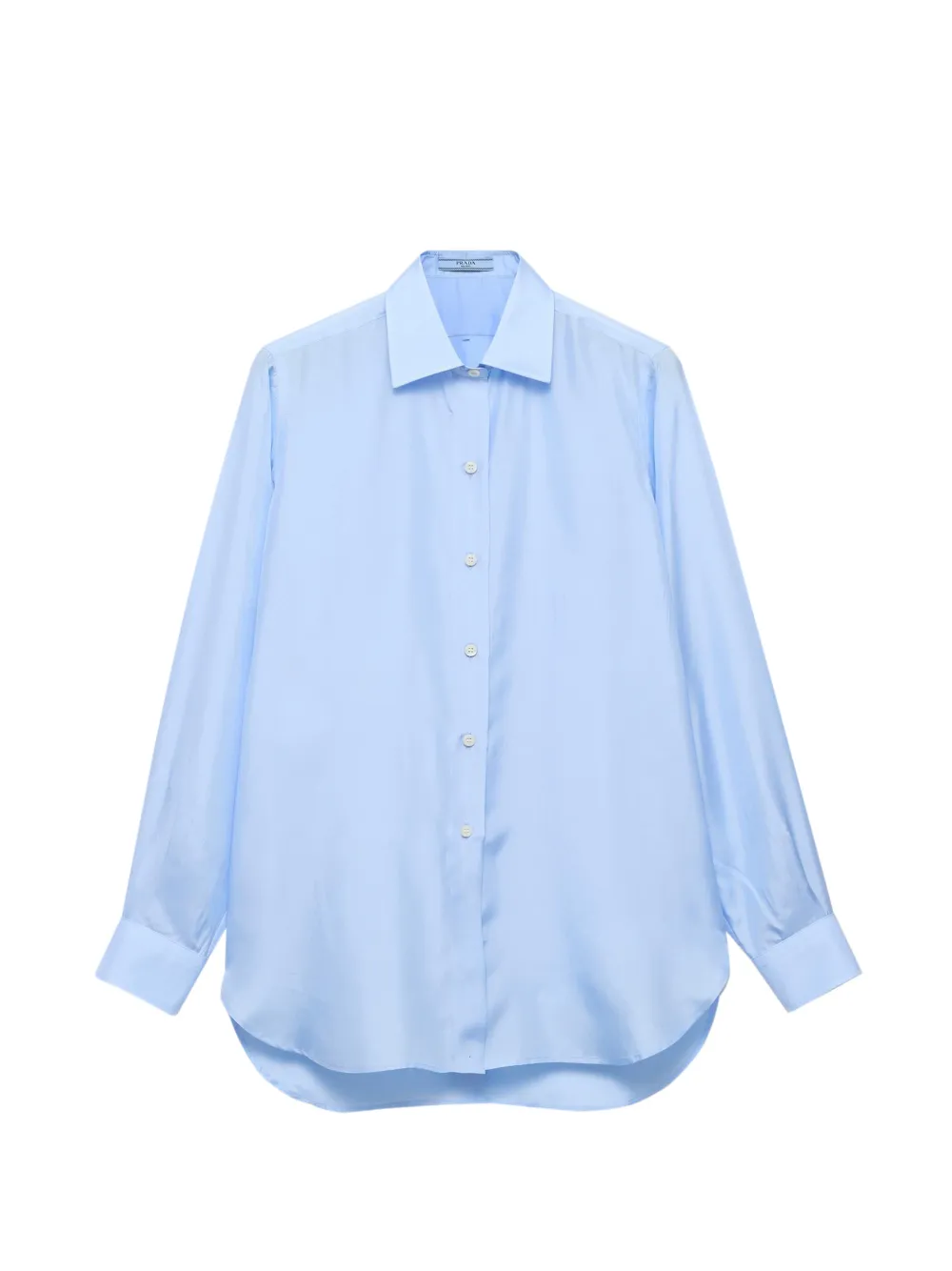 Prada silk poplin shirt - Blu