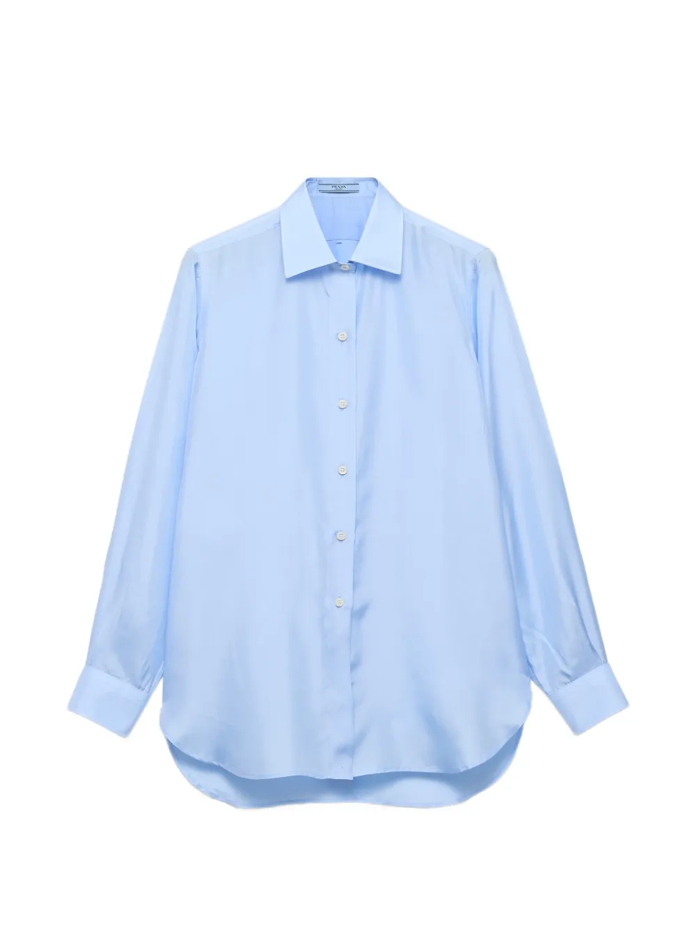 Prada Zijden popeline blouse Blauw