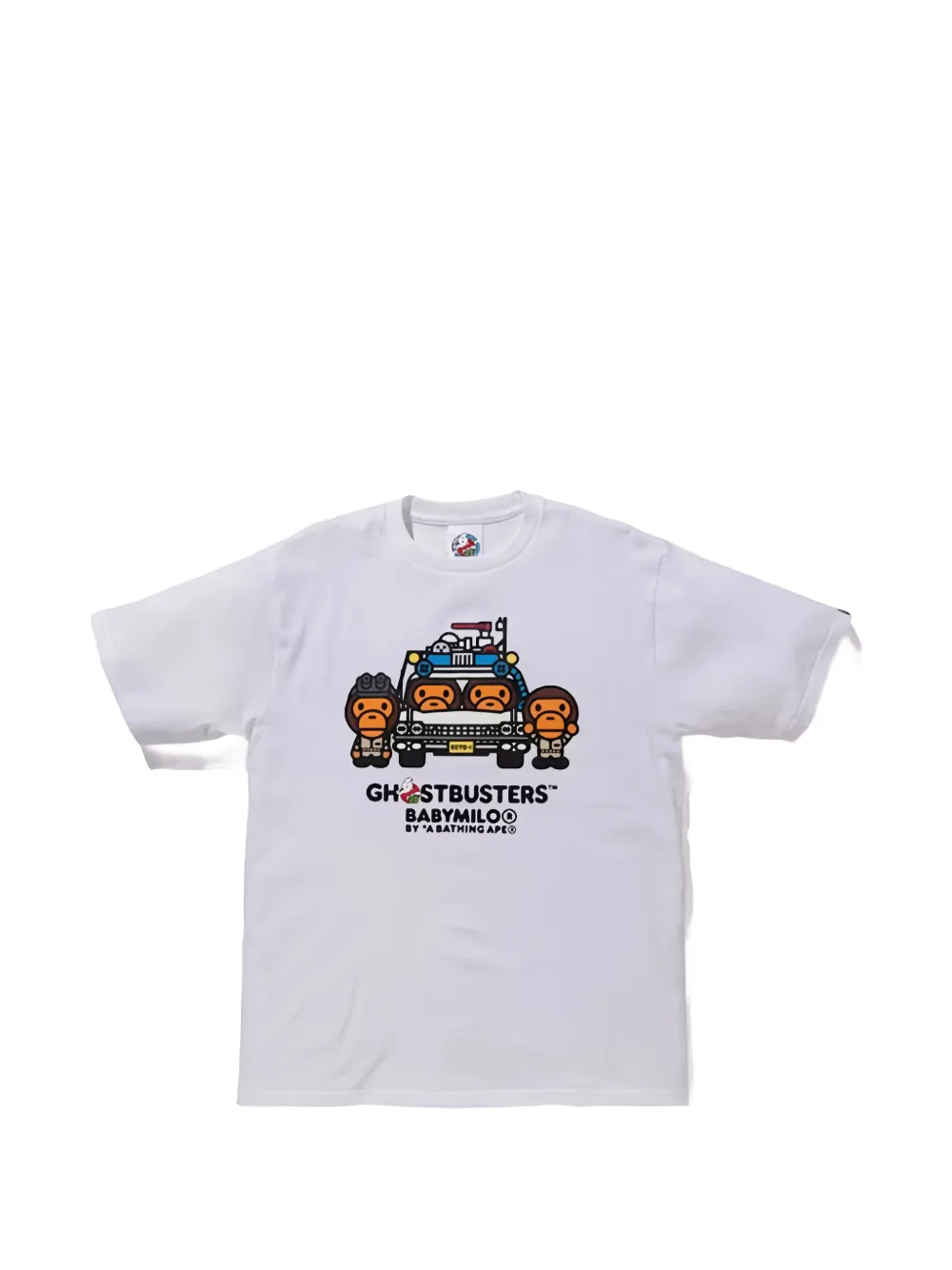 A BATHING APE Ghostbusters Baby Milo T-shirt Wit