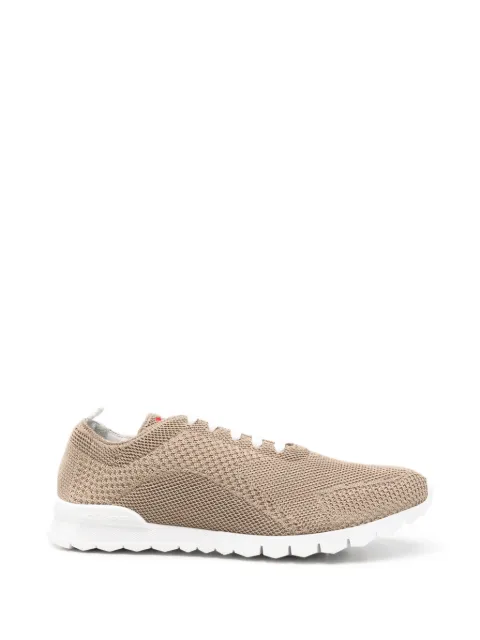 Kiton knit lace-up sneakers