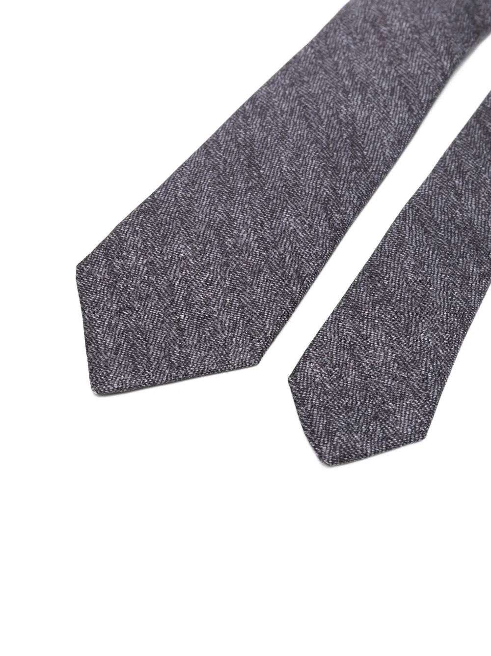 Kiton patterned tie Grijs