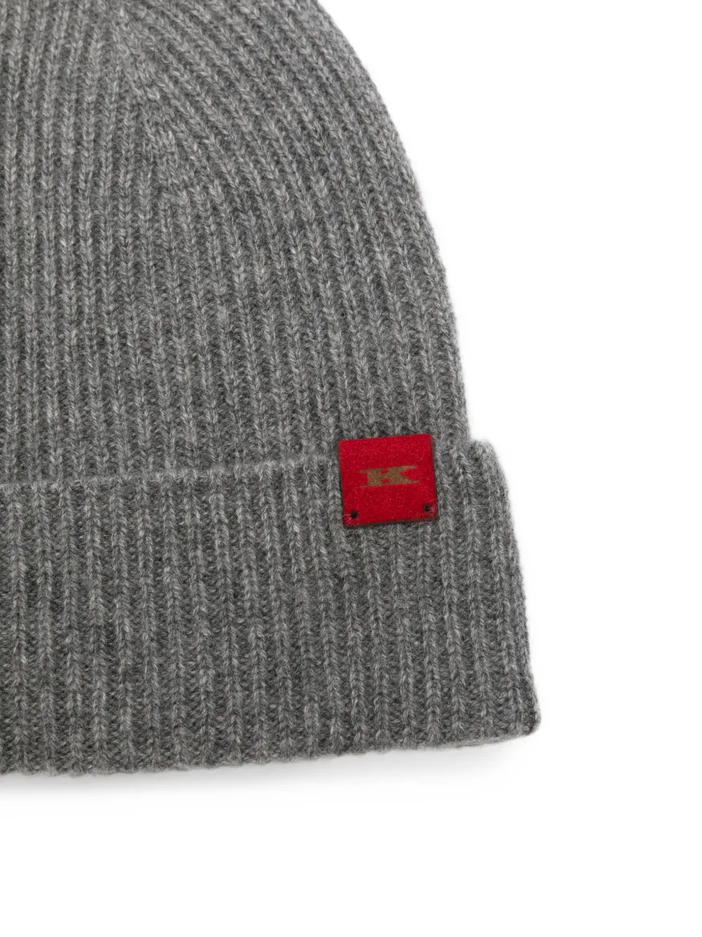 Kiton ribbed-knit beanie hat Grijs
