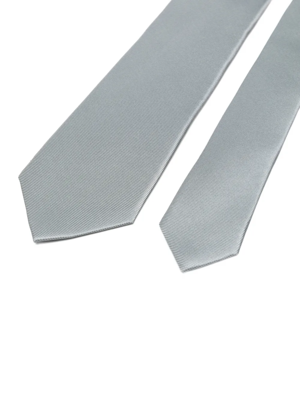 Kiton ribbed-knit silk tie Grijs