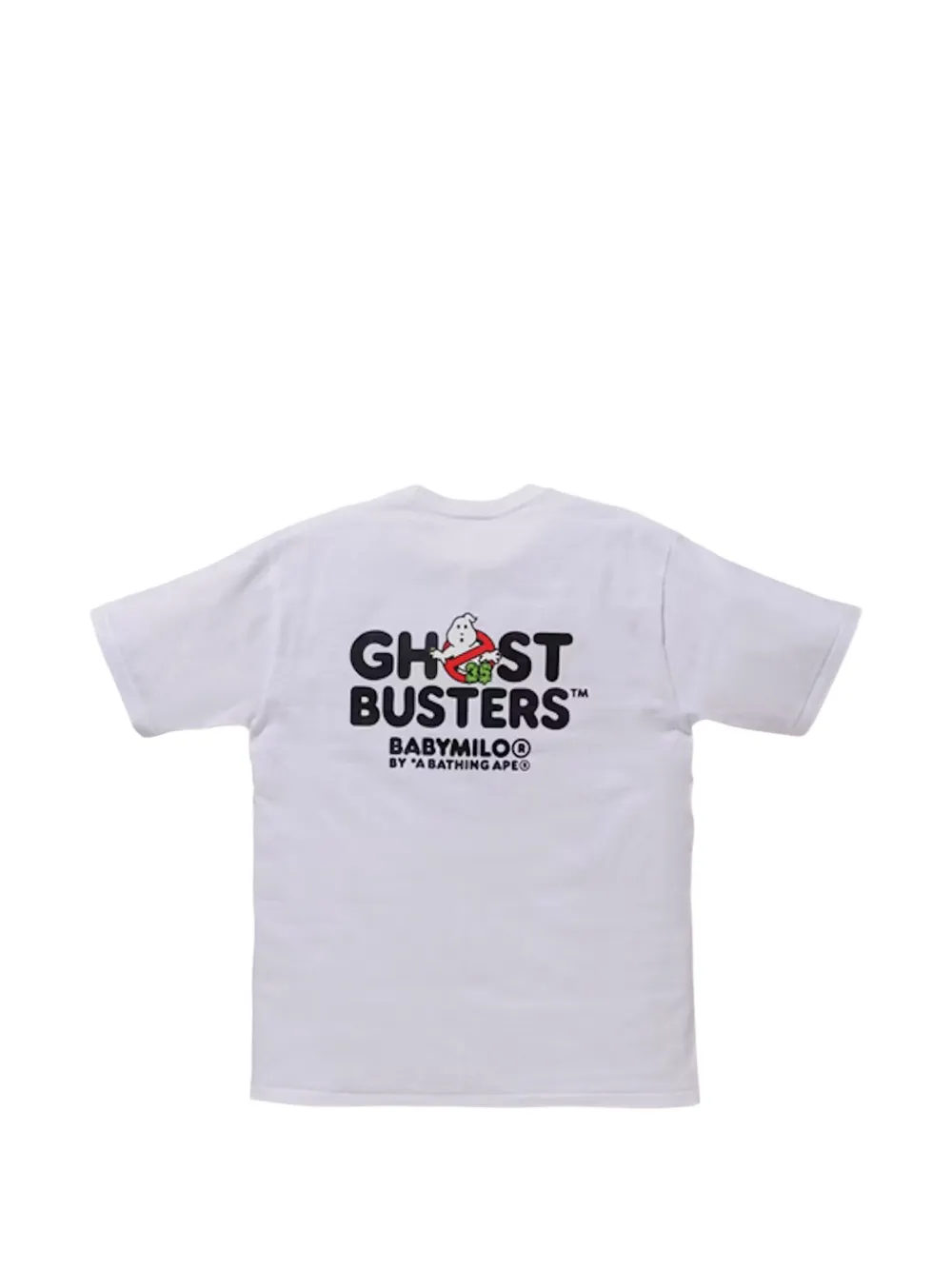 A BATHING APE x Ghostbusters T-shirt met grafische print Wit