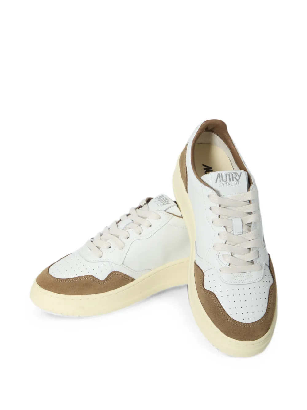 Autry Medalist suede-panelled sneakers Wit