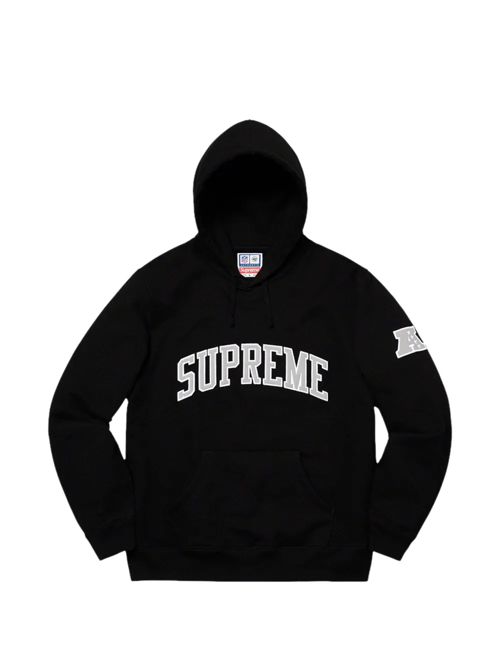 Supreme x Raiders '47 logo-print hoodie - Schwarz