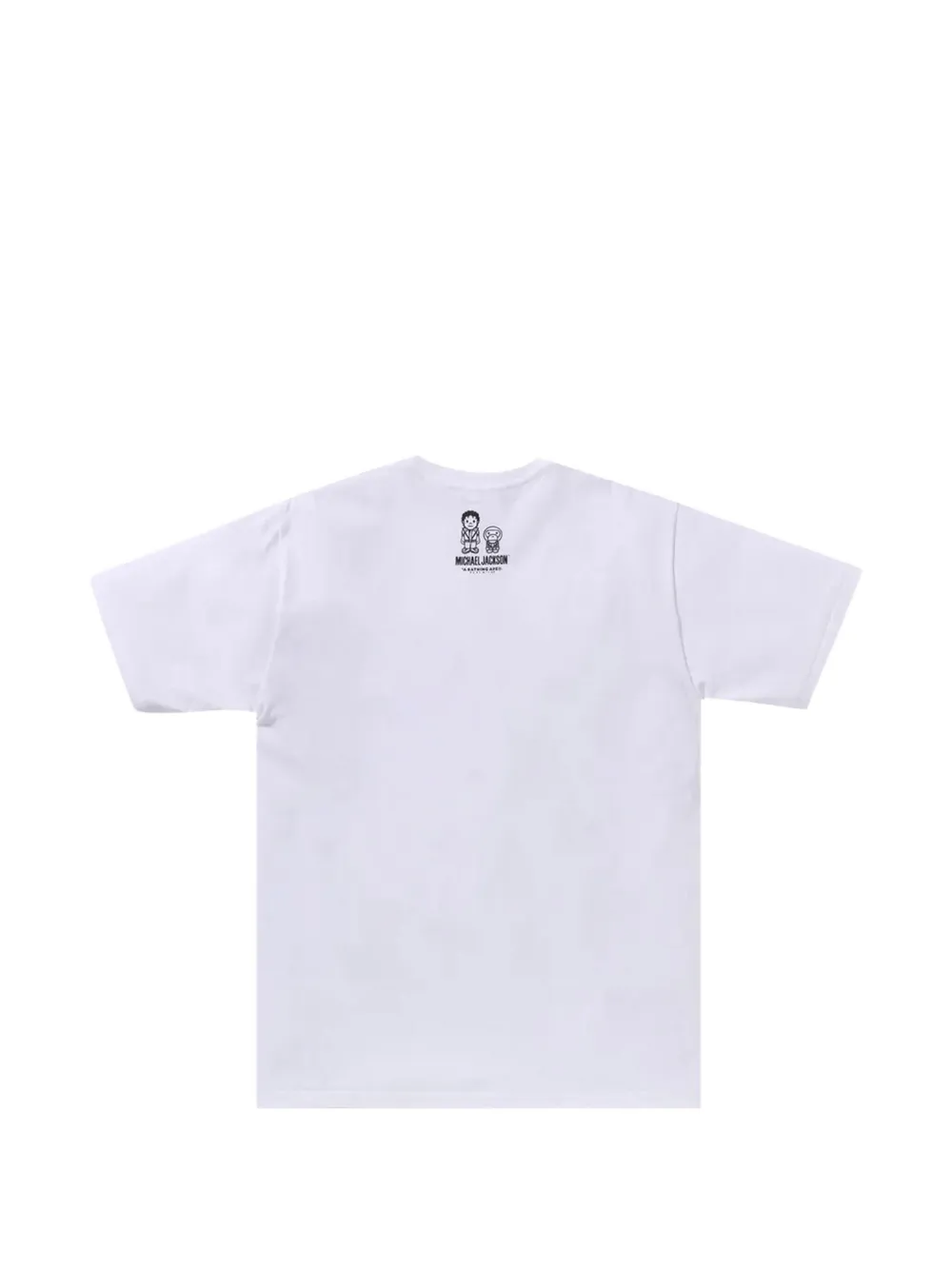 A BATHING APE T-shirt met grafische print Wit