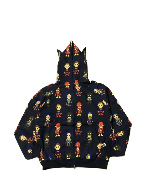 A BATHING APE® x DC Comics graphic-print zip-up hoodie