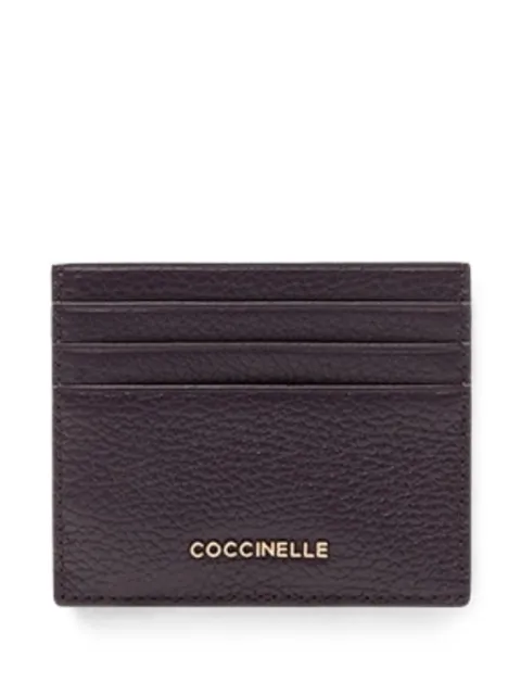 Coccinelle logo-plaque card holder