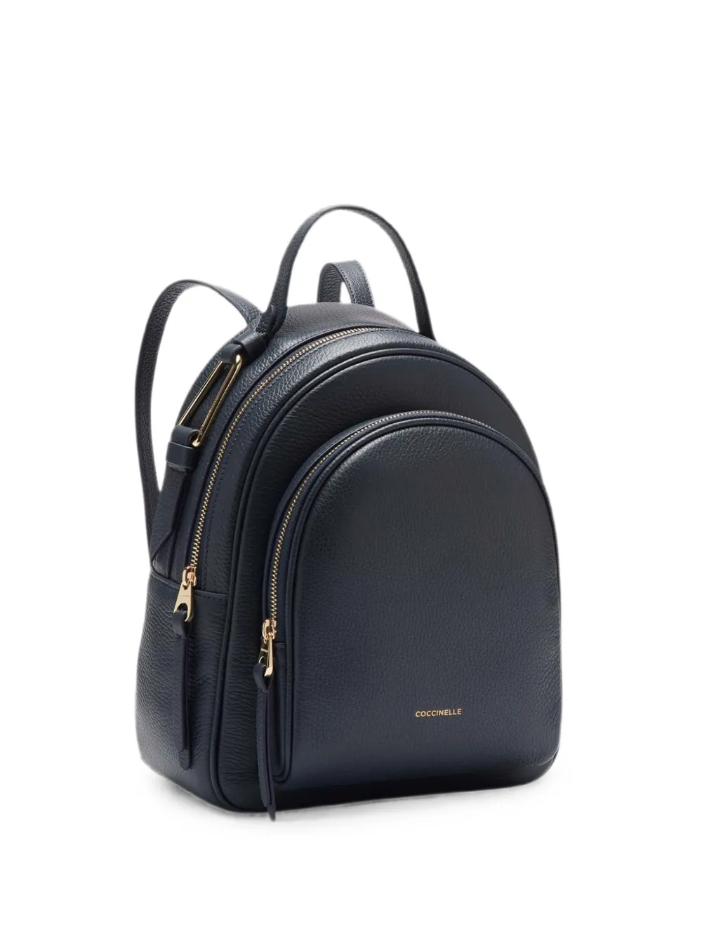Coccinelle Malory grained-leather backpack - Blu