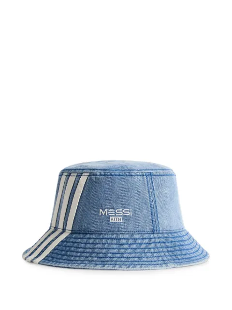 KITH sombrero de pescador con logo bordado de KITH x Messi x adidas