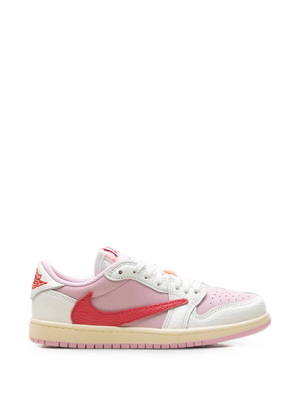 Jordan Kids x Travis Scott Air Jordan 1 lace-up sneakers Roze