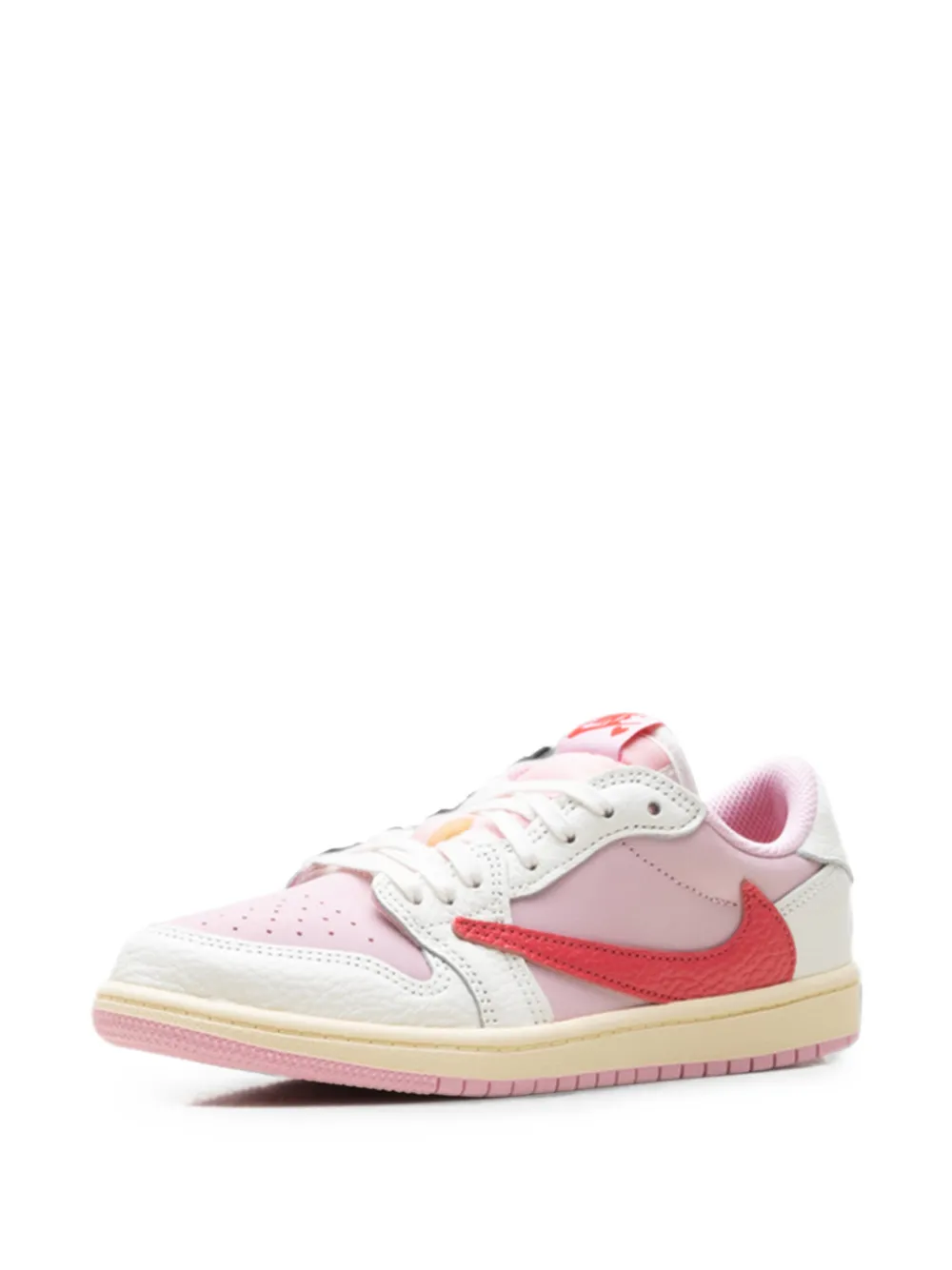 Jordan Kids x Travis Scott Air Jordan 1 lace-up sneakers Roze