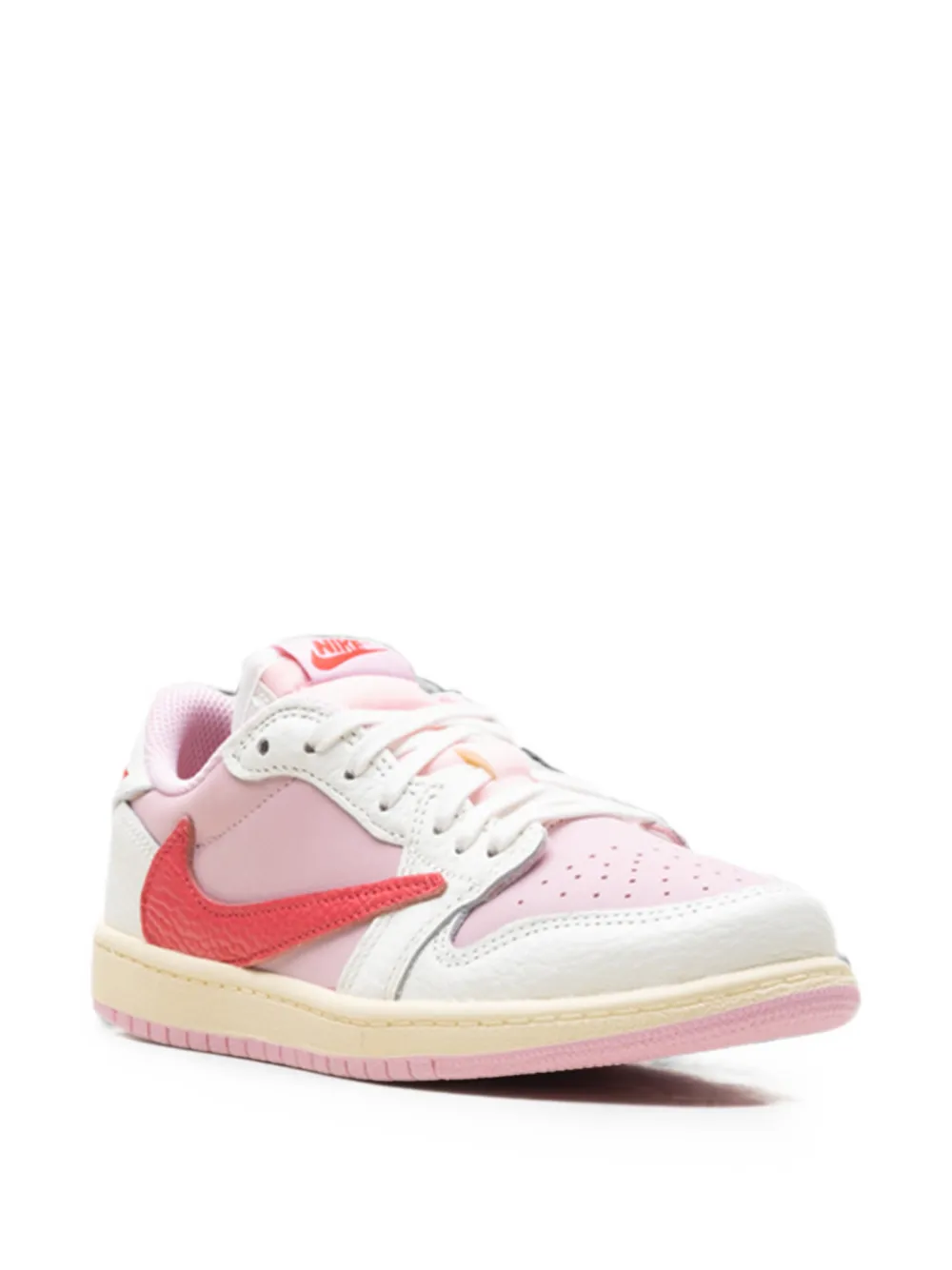 Jordan Kids x Travis Scott Air Jordan 1 lace-up sneakers Roze