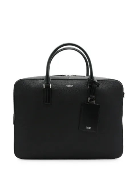 TOM FORD grained leather tote bag