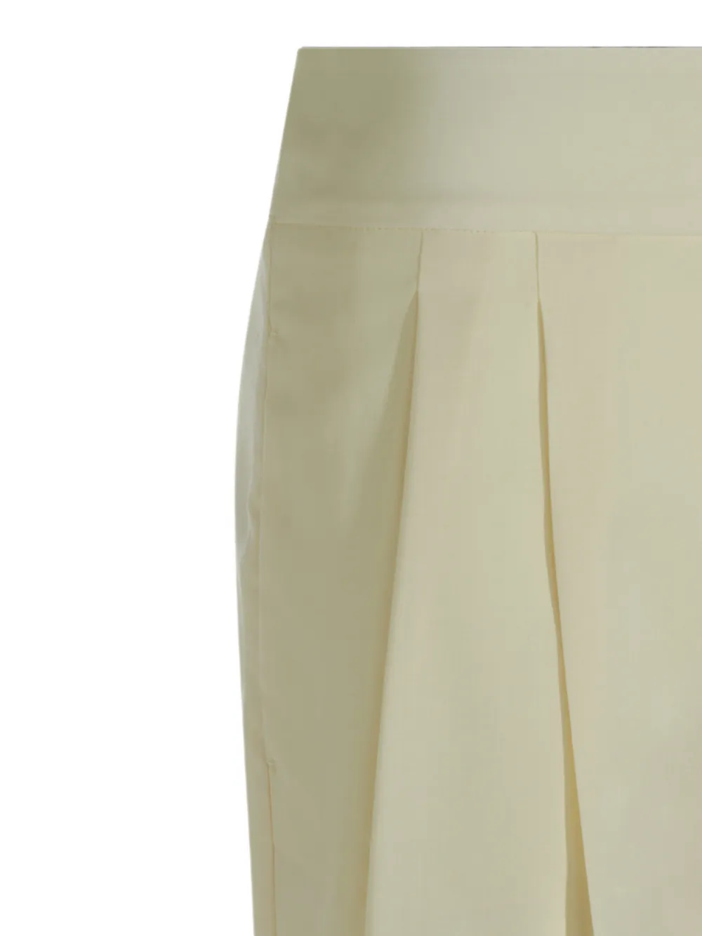 Max Mara Geplooide shorts Beige