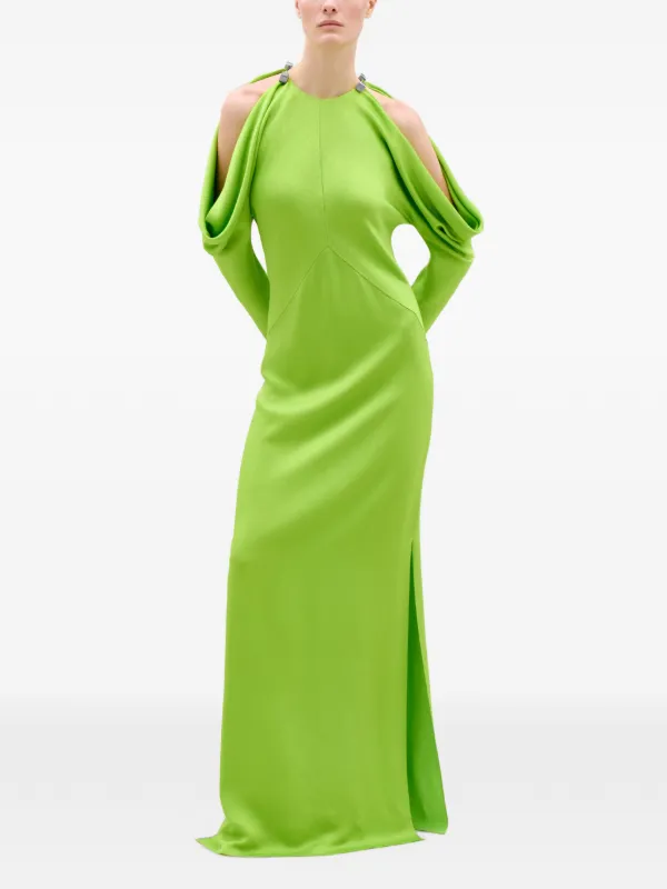 silvia tcherassi green dress Aiko Dress