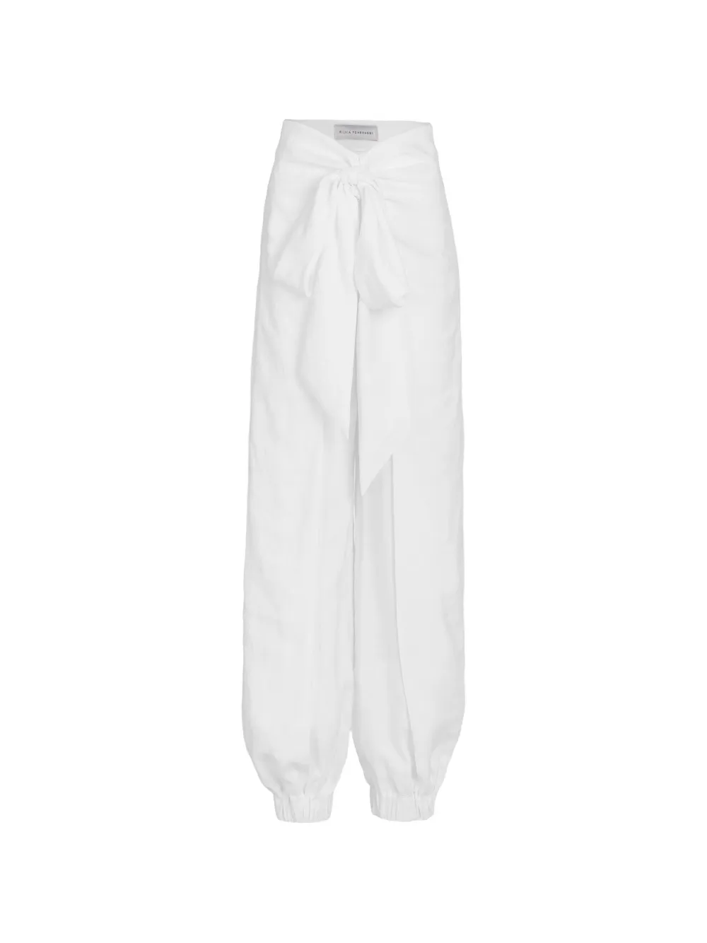 Silvia Tcherassi Felipe knot-detail trousers - Bianco
