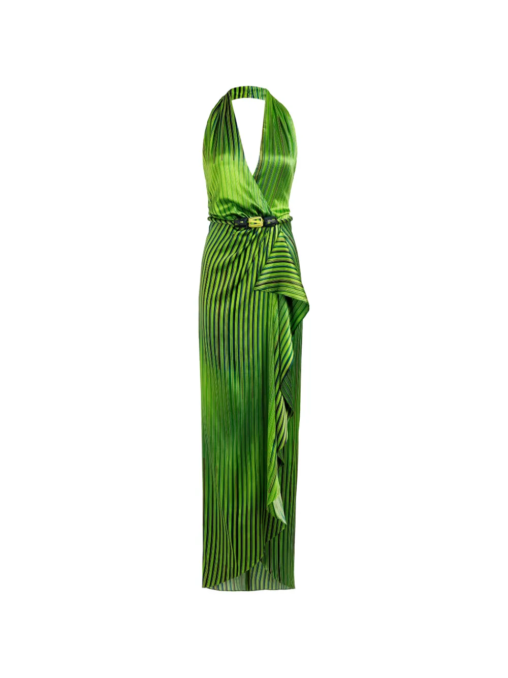 Silvia Tcherassi Gypsy striped ruffled midi dress - Green