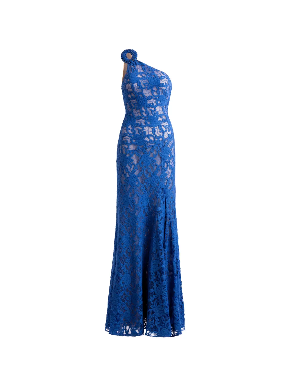 Silvia Tcherassi Teresa one-shoulder lace maxi dress - Blue