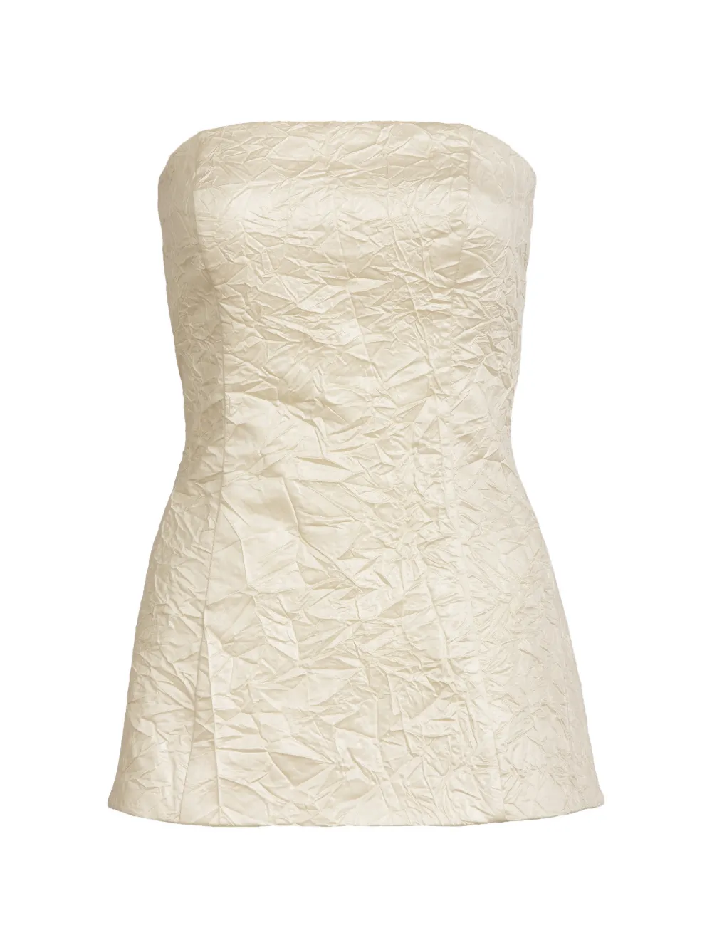 Silvia Tcherassi Astor crinkled-effect top - Neutrals
