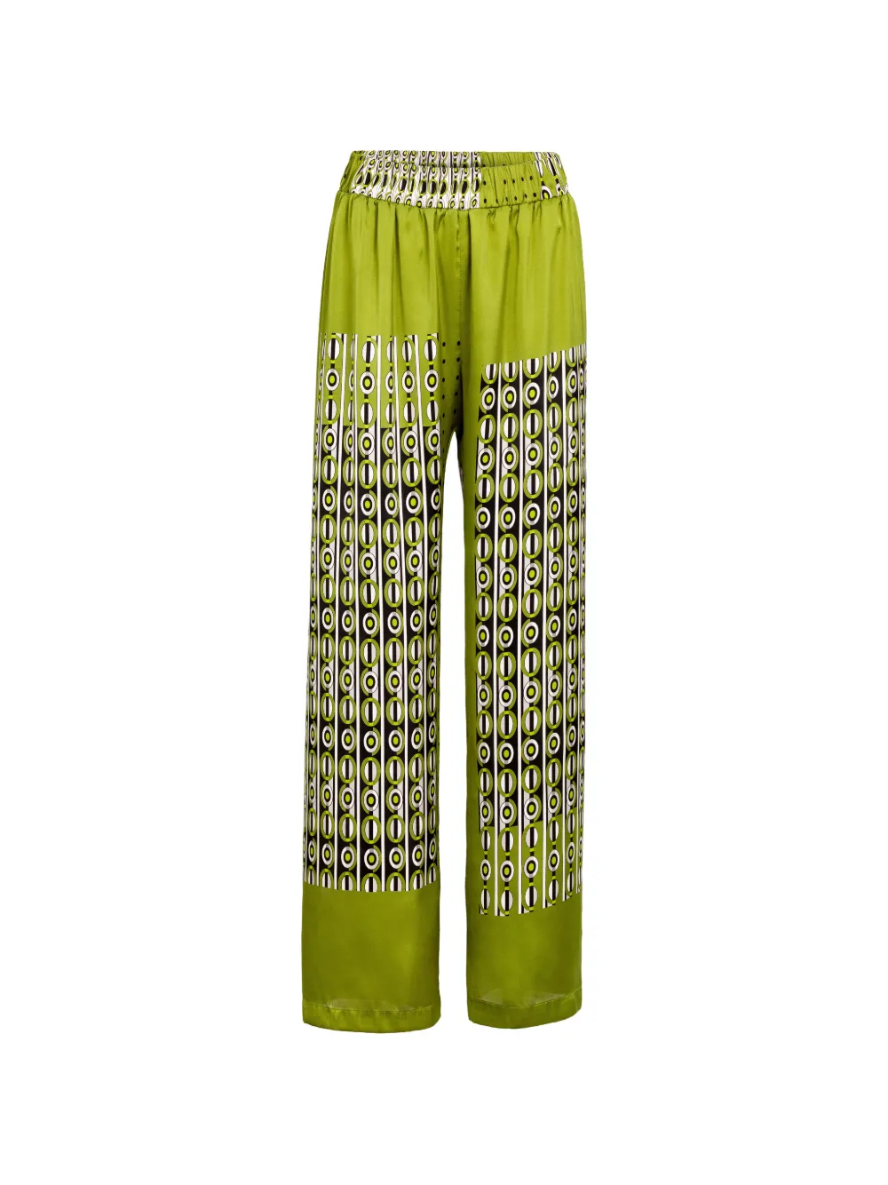 Silvia Tcherassi Nerea broek met abstracte print Groen