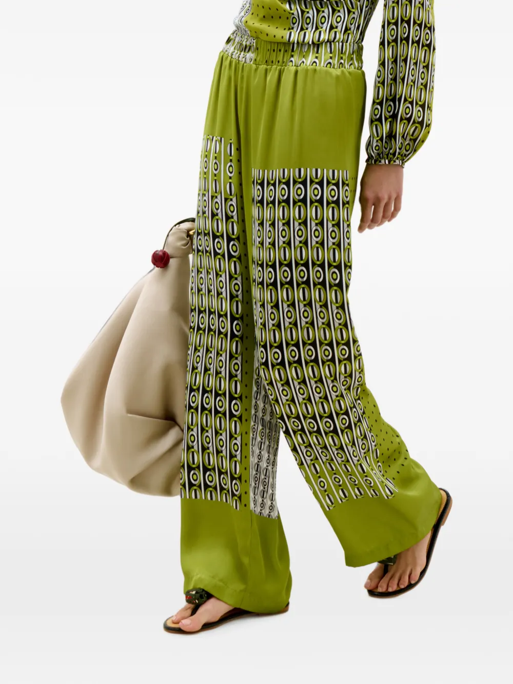 Silvia Tcherassi Nerea abstract-print trousers