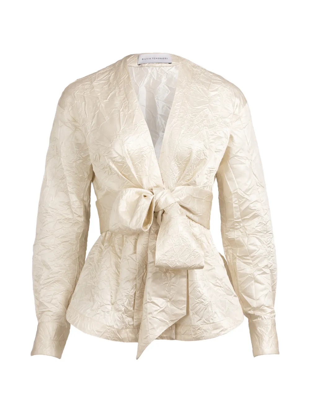 Silvia Tcherassi Saanvi bow-detail blouse - Neutrals