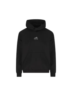 Balenciaga Logo Zip Sweatshirt | Black | FARFETCH ZA