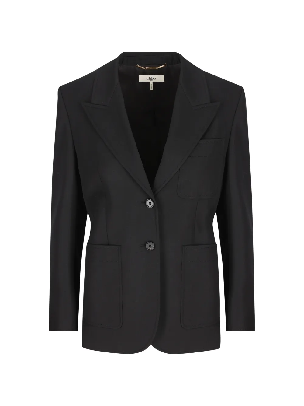 Chloé single-breasted wool blazer - Nero