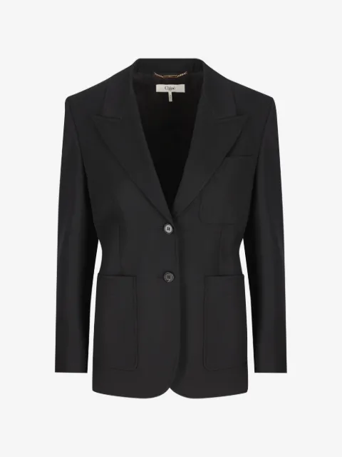 Chloé blazer de lana con botones