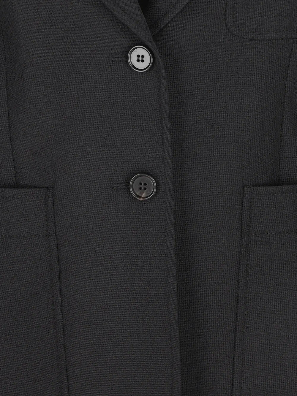  Chloé Blazer De Lana Con Botones - Negro 
