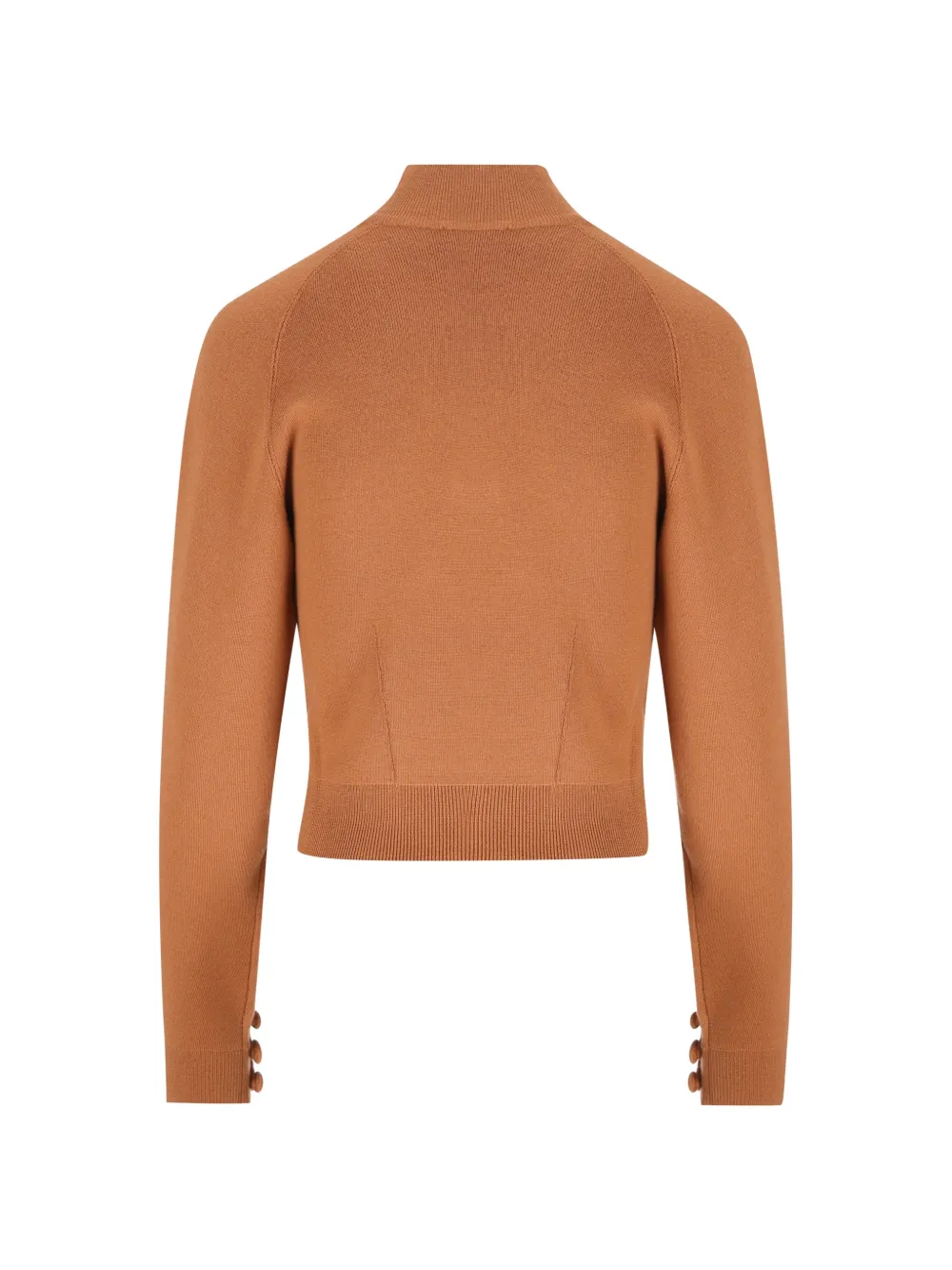  Chloé Jersey Con Ribete De Encaje - Marrón 