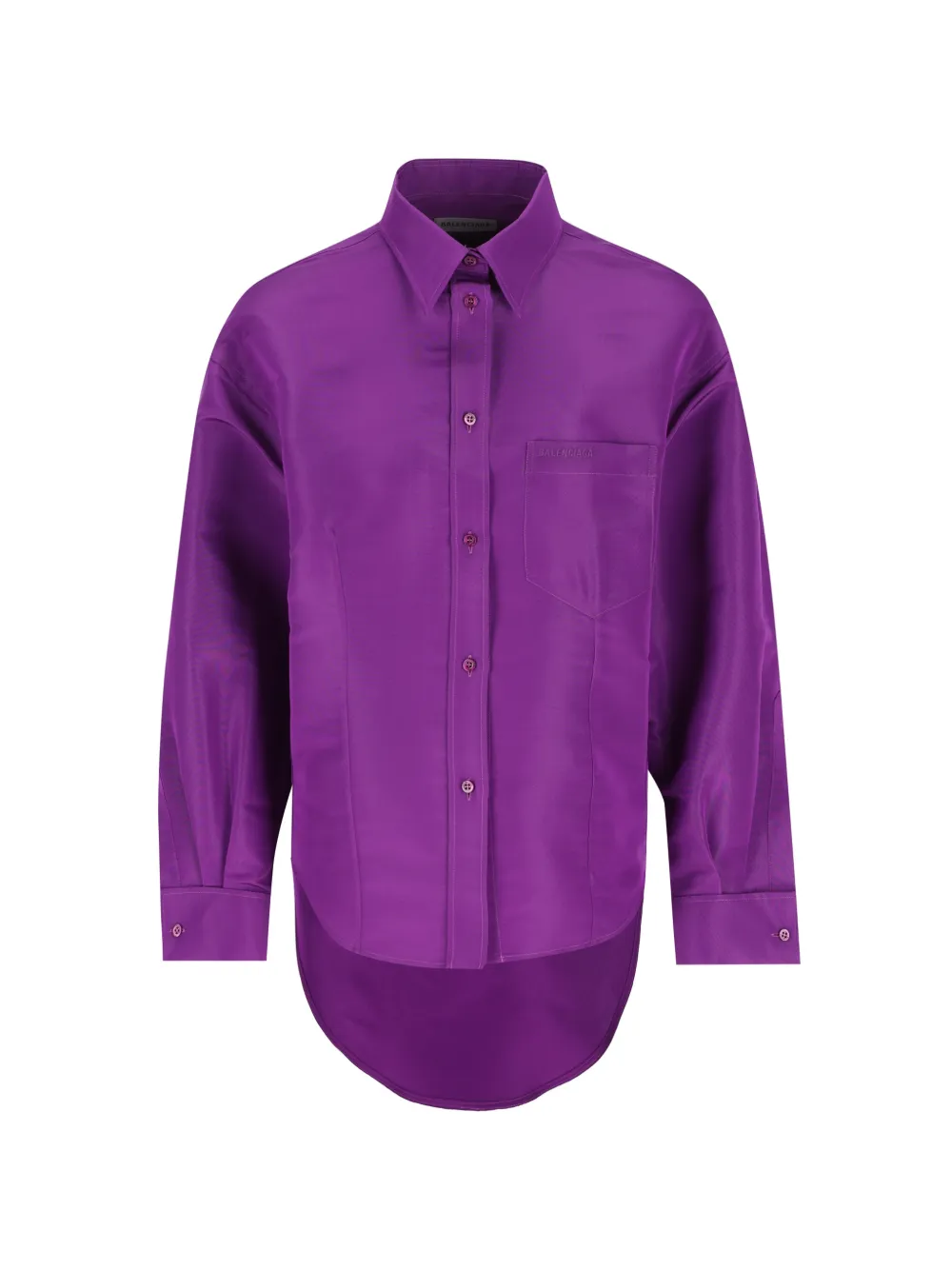 Balenciaga logo-embroidered shirt - Viola