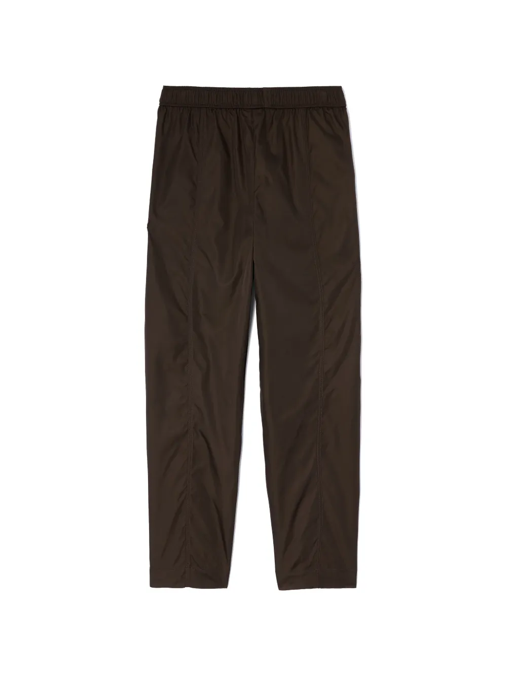 GANNI Duchesse nylon broek Bruin